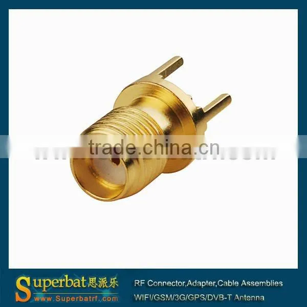 SMA thru hole Jack Circle PCB Mount edge mount inverter sma