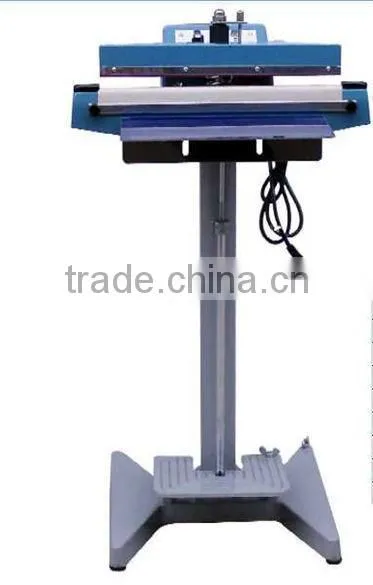 vertical electronic foot impulse sealer with cutter