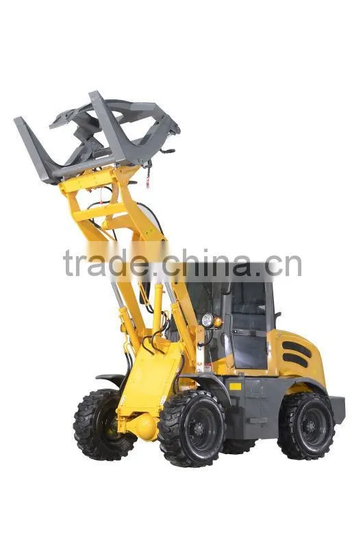 Brand 1.6 tons Mini wheel loader with sand spreader