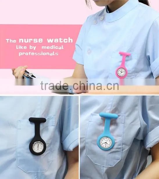 Silicone rubber cheap medical clip digital big smile face thin nurse watch
