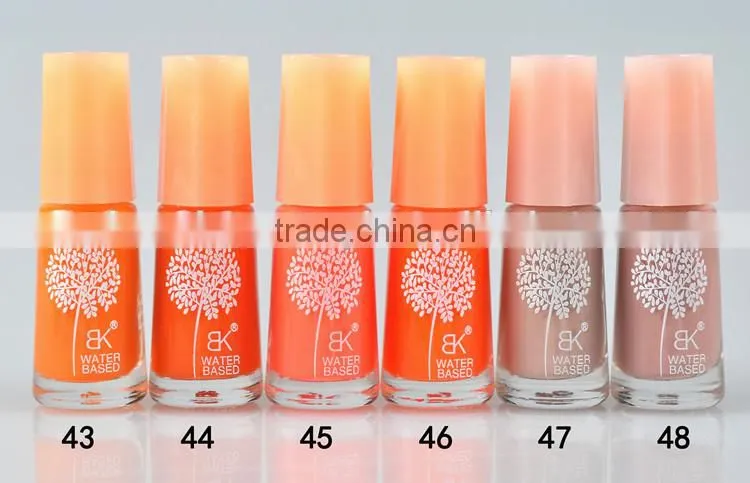 7ml 60color Water based peel off nail polish non-toxic easy use