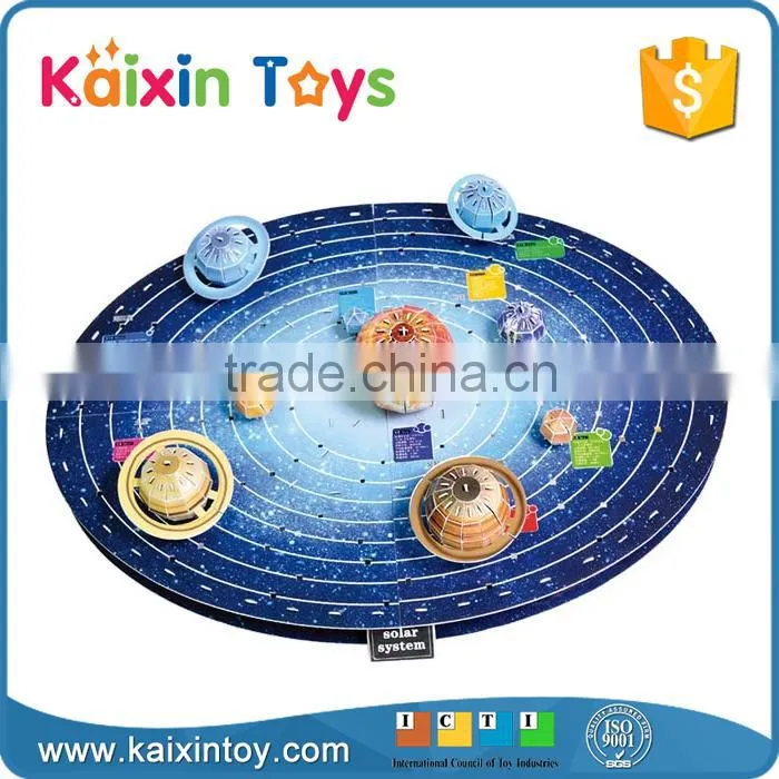 planet design 146 pcs 3d paper puzzle self assembly toys for kids