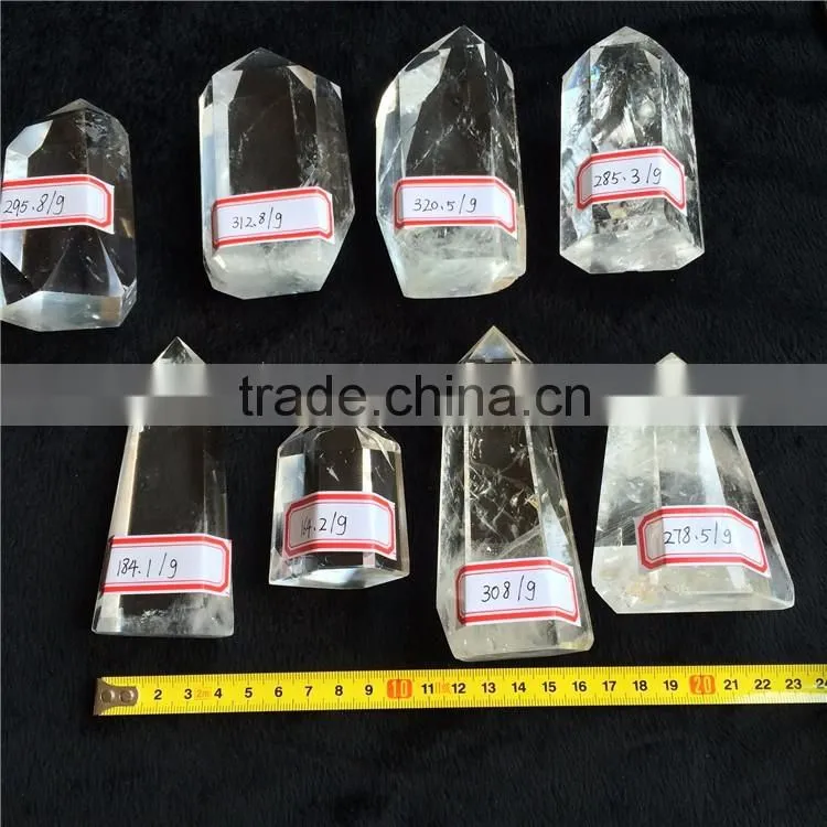 Natural Medium Genuine Clear Quartz Crystal Pillars Point Of Sale