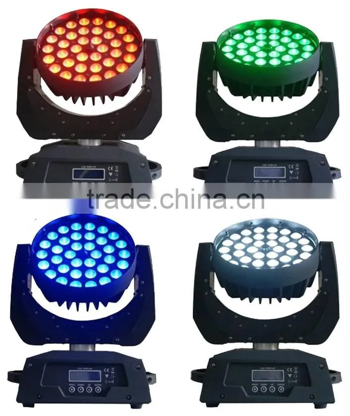 2016Newest High Brihtness stage light 36pcs *10w RGBW LED Moving Head Zoom Light