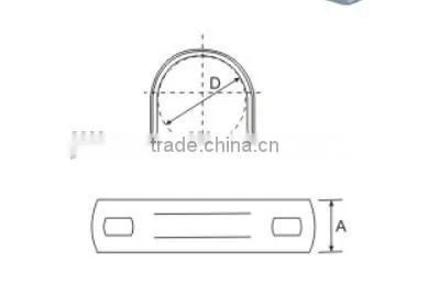 "U" type fixed drive