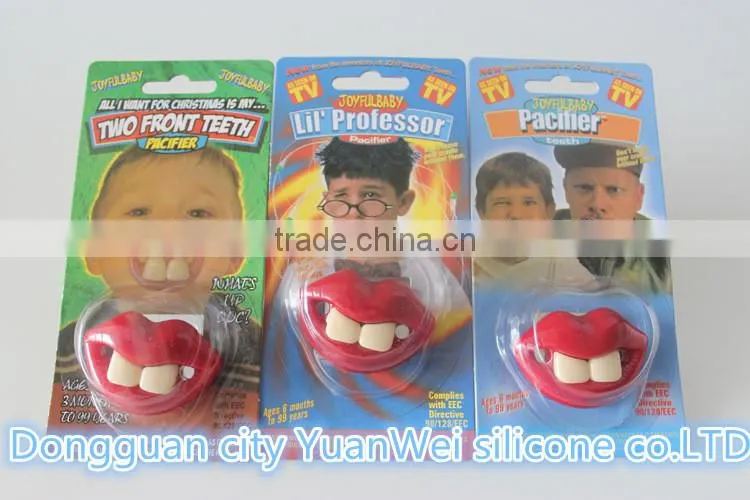 Baby silicone pacifier, funny pacifier