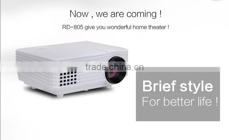 800lumens home theater projector portable lcd led projector RD805