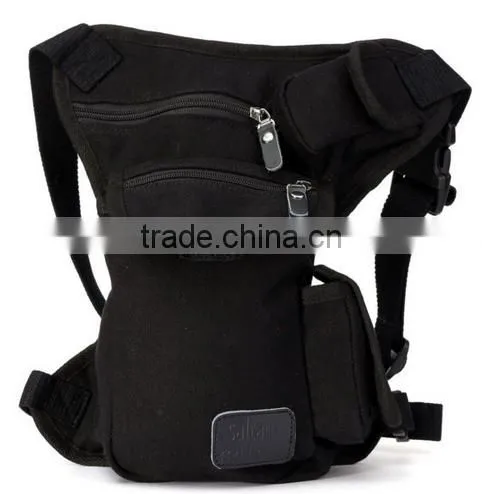 Men Outdoor Canvas Drop Waist Leg Bags;Pack Running Belt;Bicycle and Motorcycle Bags