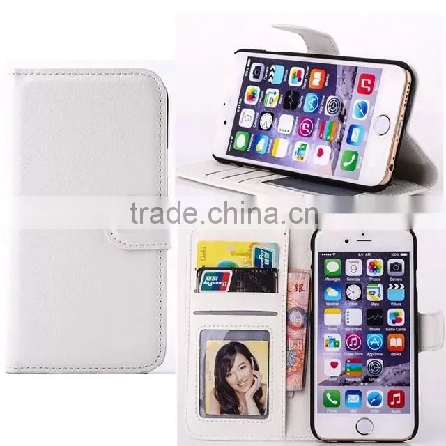 Photo album leather low price china mobile phone leather case for iphone 6