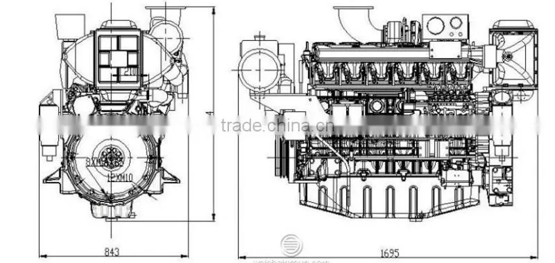 HIGH QUALITY! marine in used marine gearbox with CCS/ZY/RS/CE