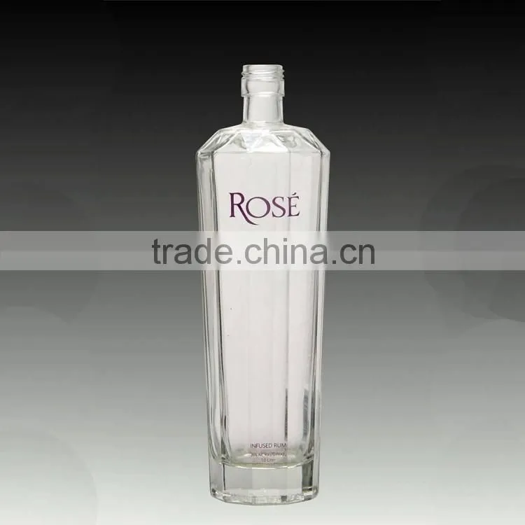 New product good quality printing liquor bottles alcohol frosted bottles beverage juice bottles 700ml