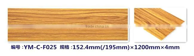 Indoor decorative Wood Grain Click WPC Flooring tiles