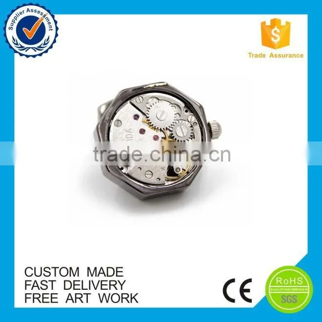 High end custom men's watch movement cufflinks