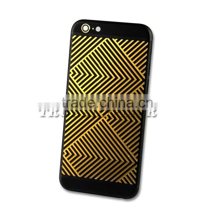 Wholesale china goods custom housing for iphone 6 with gold logo