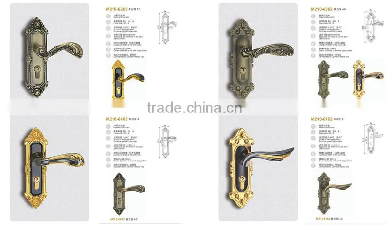 TRI-CIRCLE European style lock door lock types,Entrance doors handle lock,handle lock