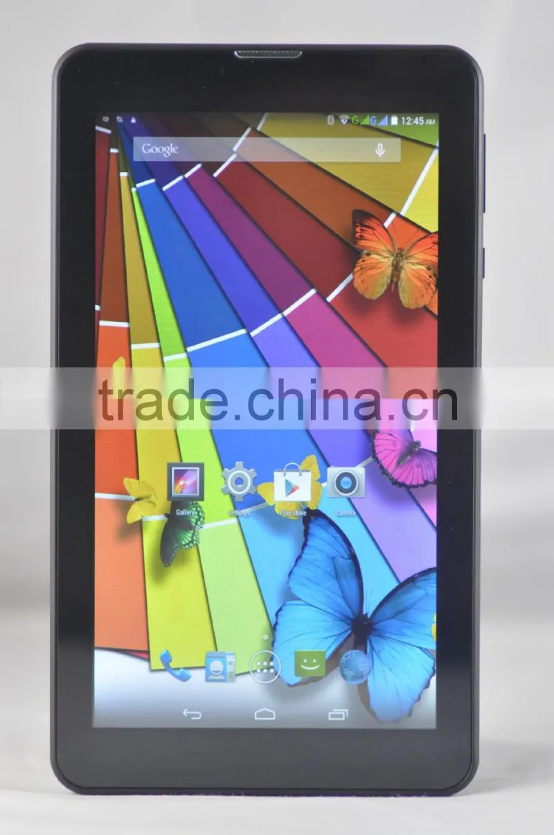 7 inch 3G tablet pc mtk8382 quad core 1024x600IPS 1.3ghz 1+8G 0.3+2.0 camera with GPS/bluetooth/FM