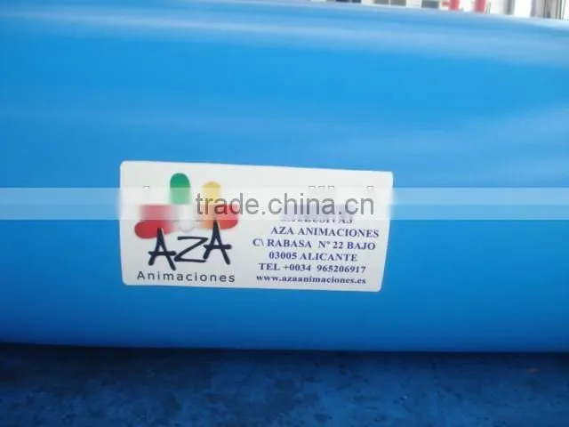 2016 Selling middle blue inflatable rectangle swimming pool