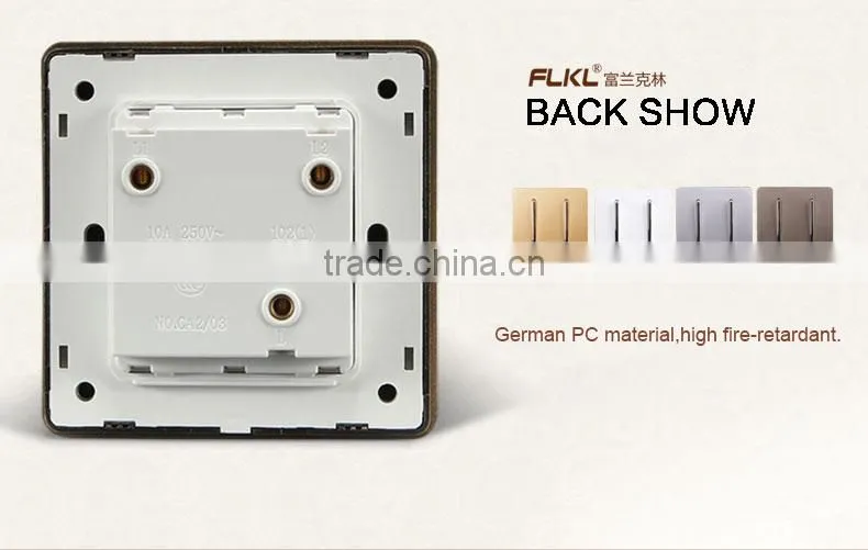 Hot sale!!! switch 2 gang 1 way or2 way wall switch,made in china