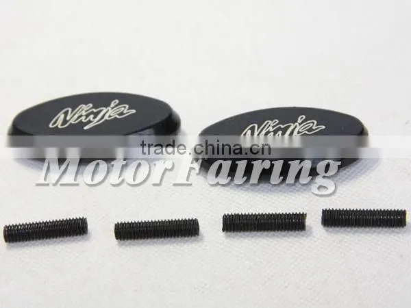Mirror Base Plates for Kawasaki Ninja ZX6R ZX6RR 636 ZX10R 2005-2008 MT222-015 Black
