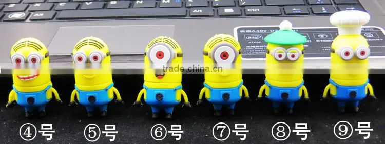 Wholesale usb flash drive 2 gb 1GB 2GB 4GB 8GB 16GB 32GB 64GB 128GB 256GB cartoon character usb flash drive