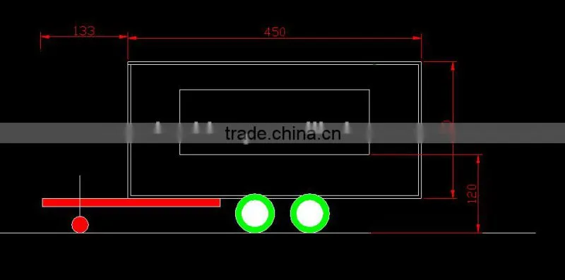 Stainless Food Cart/Kiosk Food Cart/Food Cart Trailer For Sale