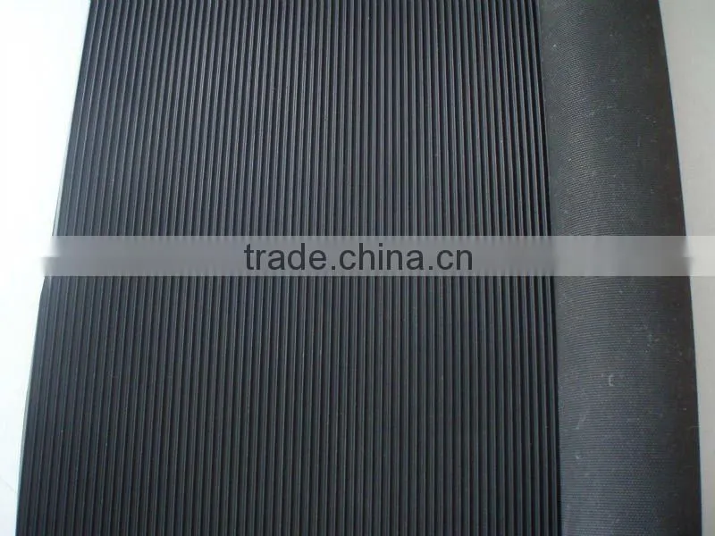anti-slip ribbed rubber mat