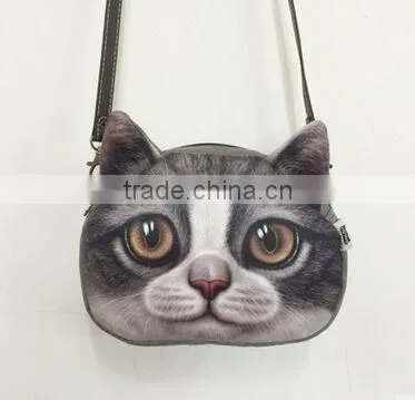 Aimigou wholesale animal shape cat face single-shoulder bag & haversack