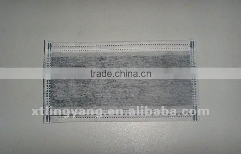 Non-woven disposable 4-ply actived carbon face mask