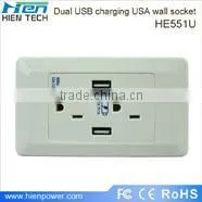 Best selling usb socket wall switches and sockets with 4 usb port