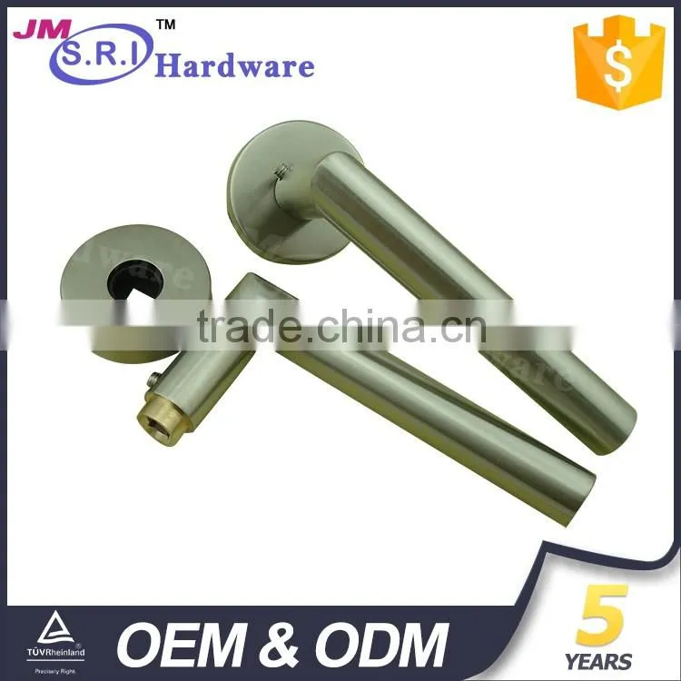 Top sale rubber rose interior 304 stainless steel door handle