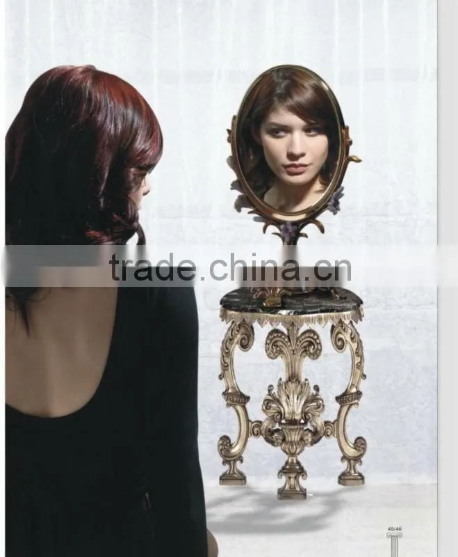 RORO Conjugal Felicity lily enamel crystal glass craft mirror