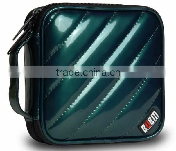 Fashion 32 Capacity PU Leather Cover CD Case DVD Case Car Disc Case