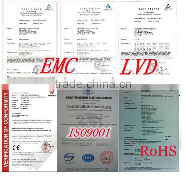 3000/6000/8000Hours U Spiral Shape 5-105W CFL Light Bulb With Price