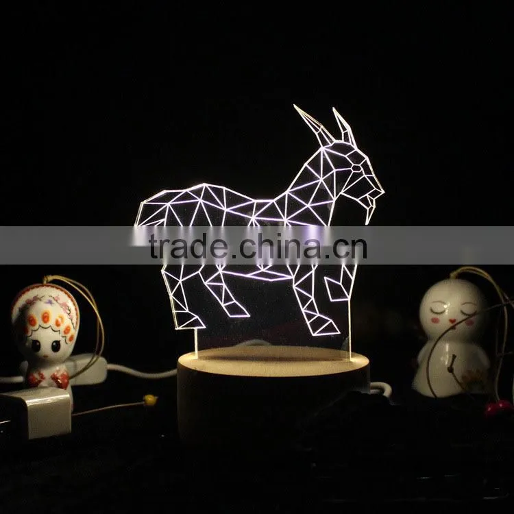 LED Acrylic Originality Animal Sign Christmas Gift Factory sale