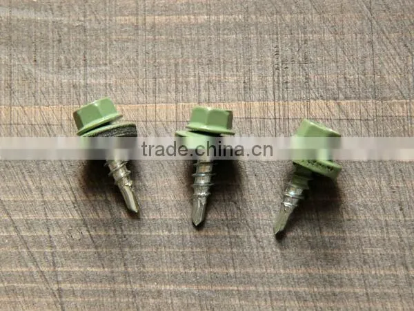 Hex Head Self Drilling Screw With Color Head for roof