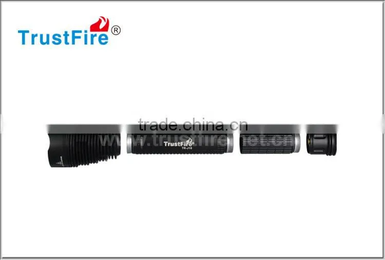 Trustfire J18 led flashlight 7' led torch light 8000 lumens LED tactical light source power style flashlight with holster