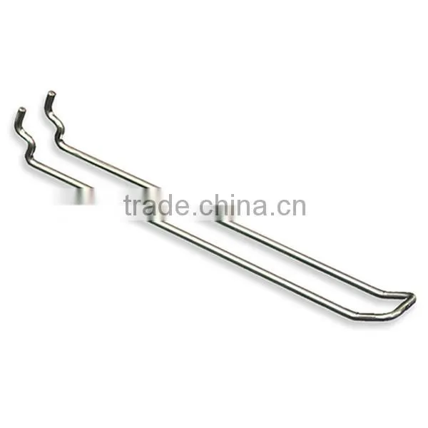 Pegboard Safety Metal Loop Hook,Double Euro Hook