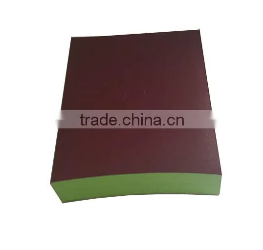 luxury plastic paper jewelry gift box square shape with radian custom logo