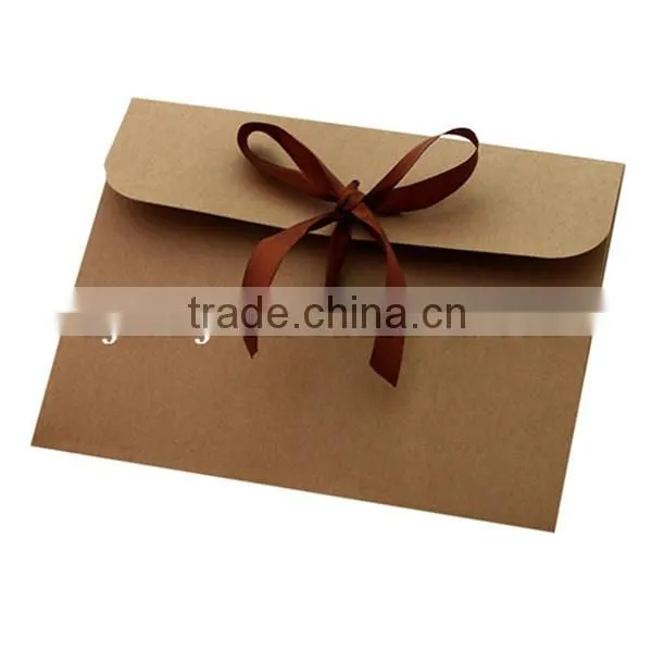 Gold hot stamping luxury paper envelops for gift card