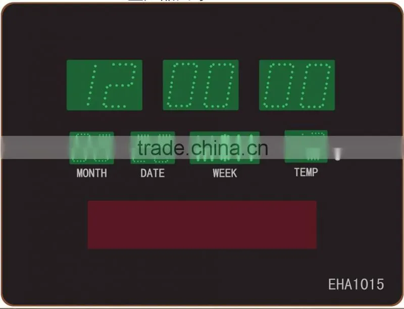LED digital clock and calendar clcok with temperature