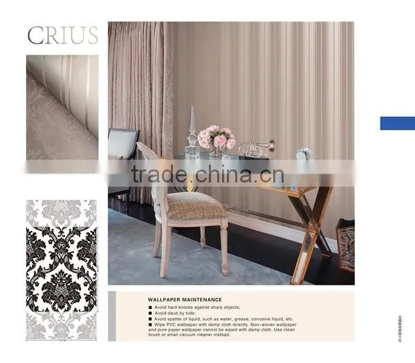 strip flowers vinyl wallpaper with beautiful design