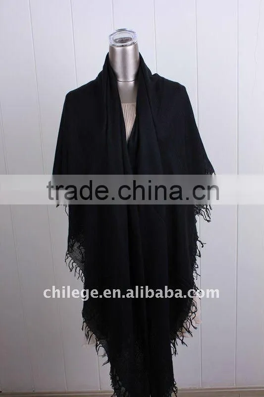 cashmere/silk blend scarves women accessories cashmere silk plain square scarf stole fleece set