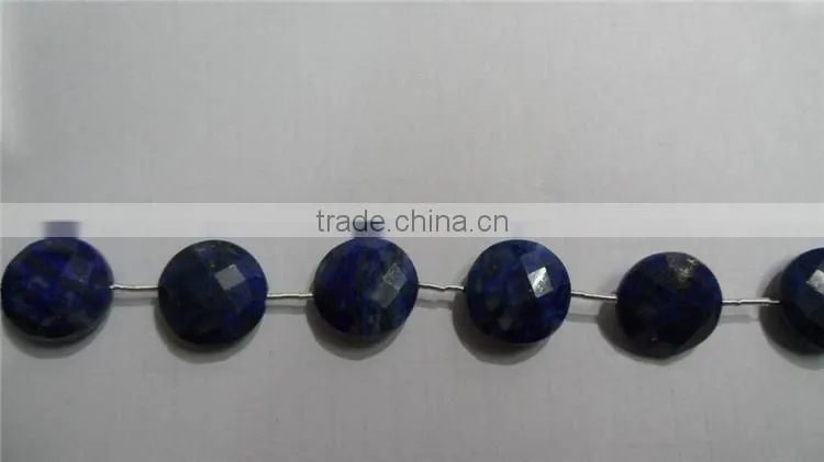 Lapiz Lazuli Coin Faceted