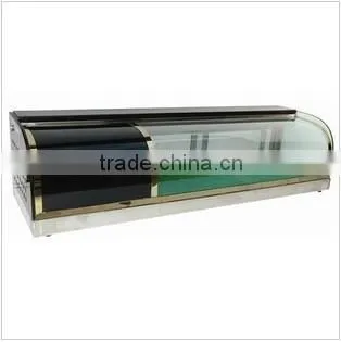 High quality cooked food display cabinet sushi showcase