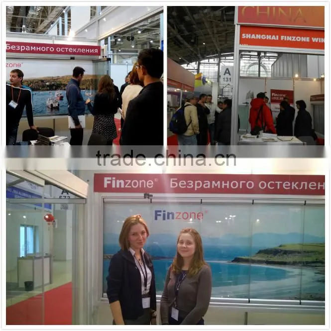 CE green product frameless folding door