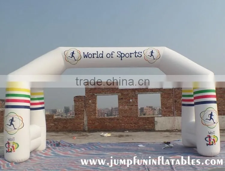 sealed Inflatable Arch white PVC air balloon archway for advertising vents