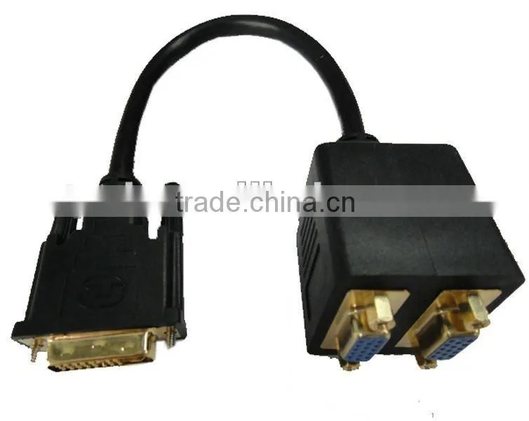 black color high speed dvi to vga adapter