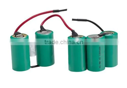 rechargeable ni-mh battery and Nickel metal hydride battery sc 1200mah 6v for power tool
