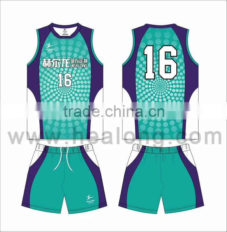 Sublimation Customized High Class Sleeveless Volleyball Jerseys For Unisex