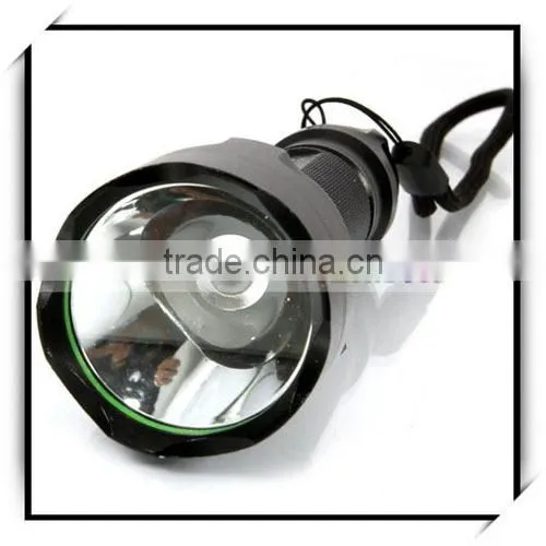 1300LM 5-Mode C8 XML T6 LED White Led Light Flashlight Black